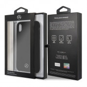 Mercedes-Benz Silicone Hard Case - силиконов (TPU) калъф за iPhone XR (черен) 6