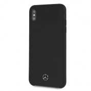 Mercedes-Benz Silicone Hard Case - силиконов (TPU) калъф за iPhone XS Max (черен) 1