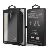Mercedes-Benz Silicone Hard Case - силиконов (TPU) калъф за iPhone XS Max (черен) 6