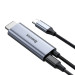 Baseus USB-C to HDMI Cable (CATCY-D0G) -  видео кабел за свързване от USB-C към HDMI 4K и PD 60W за устройства с USB-C порт (черен) 2