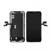 OEM iPhone XS Max OLED Display Unit - резервен дисплей за iPhone XS Max (пълен комплект) - тъмносив