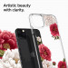 Spigen Ciel Red Floral Case - дизайнерски удароустойчив кейс за iPhone 11 Pro Max (прозрачен) 2