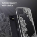 Spigen Ciel White Mandala Case - дизайнерски удароустойчив кейс за iPhone 11 (прозрачен) 4