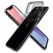 Spigen Liquid Crystal Case - тънък силиконов (TPU) калъф за iPhone 11 Pro Max (сив)  5