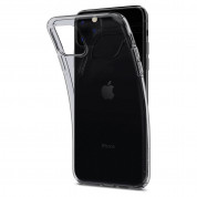 Spigen Liquid Crystal Case - тънък силиконов (TPU) калъф за iPhone 11 Pro Max (сив)  4