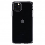 Spigen Liquid Crystal Case - тънък силиконов (TPU) калъф за iPhone 11 Pro Max (сив)  1