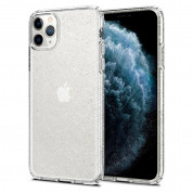Spigen Liquid Crystal Glitter Case - тънък силиконов (TPU) калъф за iPhone 11 Pro Max (прозрачен) 
