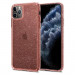 Spigen Liquid Crystal Glitter Case - тънък силиконов (TPU) калъф за iPhone 11 Pro Max (розов)  2