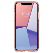 Spigen Liquid Crystal Glitter Case - тънък силиконов (TPU) калъф за iPhone 11 Pro Max (розов)  5