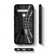 Spigen Rugged Armor Case - тънък силиконов (TPU) калъф за LG V50 ThinQ (черен)  3