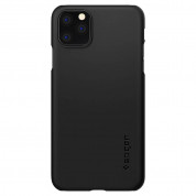 Spigen Thin Fit Case - качествен тънък матиран кейс за iPhone 11 Pro (черен) 1