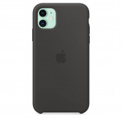 Apple Silicone Case - оригинален силиконов кейс за iPhone 11 (черен) 3