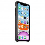 Apple Silicone Case - оригинален силиконов кейс за iPhone 11 (черен) 7