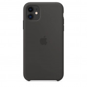 Apple Silicone Case - оригинален силиконов кейс за iPhone 11 (черен) 1