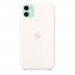 Apple Silicone Case - оригинален силиконов кейс за iPhone 11 (бял) 4