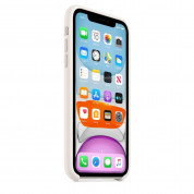 Apple Silicone Case - оригинален силиконов кейс за iPhone 11 (бял) 7