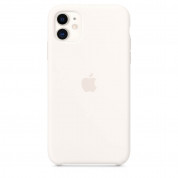 Apple Silicone Case - оригинален силиконов кейс за iPhone 11 (бял) 1