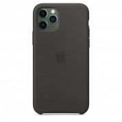 Apple Silicone Case - оригинален силиконов кейс за iPhone 11 Pro (черен) 3