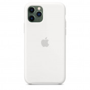 Apple Silicone Case - оригинален силиконов кейс за iPhone 11 Pro (бял) 1