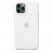 Apple Silicone Case - оригинален силиконов кейс за iPhone 11 Pro (бял) 2