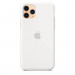 Apple Silicone Case - оригинален силиконов кейс за iPhone 11 Pro (бял) 5