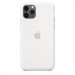 Apple Silicone Case - оригинален силиконов кейс за iPhone 11 Pro (бял) 4