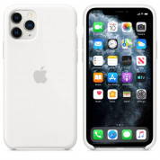 Apple Silicone Case for iPhone 11 Pro (white)