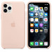 Apple Silicone Case - оригинален силиконов кейс за iPhone 11 Pro (розов пясък) 1