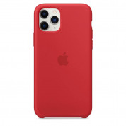 Apple Silicone Case - оригинален силиконов кейс за iPhone 11 Pro (червен) 2