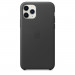 Apple iPhone Leather Case - оригинален кожен кейс (естествена кожа) за iPhone 11 Pro (черен) 3