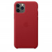 Apple iPhone Leather Case - оригинален кожен кейс (естествена кожа) за iPhone 11 Pro (червен) 2