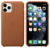 Apple iPhone Leather Case - оригинален кожен кейс (естествена кожа) за iPhone 11 Pro (кафяв)
