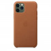 Apple iPhone Leather Case - оригинален кожен кейс (естествена кожа) за iPhone 11 Pro (кафяв) 4