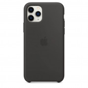Apple Silicone Case - оригинален силиконов кейс за iPhone 11 Pro Max (черен) 2
