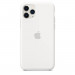 Apple Silicone Case - оригинален силиконов кейс за iPhone 11 Pro Max (бял) 3