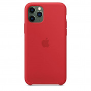 Apple Silicone Case - оригинален силиконов кейс за iPhone 11 Pro Max (червен) 3