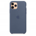 Apple Silicone Case - оригинален силиконов кейс за iPhone 11 Pro Max (син) 5
