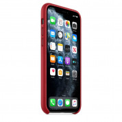 Apple iPhone Leather Case - оригинален кожен кейс (естествена кожа) за iPhone 11 Pro Max (червен) 5