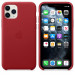 Apple iPhone Leather Case - оригинален кожен кейс (естествена кожа) за iPhone 11 Pro Max (червен) 1