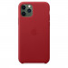 Apple iPhone Leather Case - оригинален кожен кейс (естествена кожа) за iPhone 11 Pro Max (червен) 4