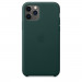 Apple iPhone Leather Case - оригинален кожен кейс (естествена кожа) за iPhone 11 Pro Max (зелен) 2