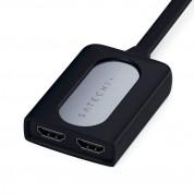 Satechi USB-C to Dual HDMI 4K Adapter - адаптер с поддръжка на 4K за свързване от USB-C към HDMI за MacBook (тъмносив) 1