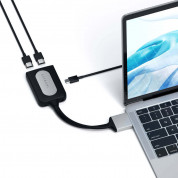 Satechi USB-C to Dual HDMI 4K Adapter - адаптер с поддръжка на 4K за свързване от USB-C към HDMI за MacBook (сребрист) 3