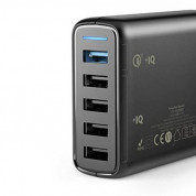 Anker PowerPort Speed 5 Ports (51.5W) With Quick Charge 3.0 - захранване с 5 x USB изхода за мобилни телефони и таблети (черен)  1