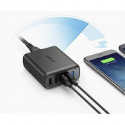 Anker PowerPort Speed 5 Ports (51.5W) With Quick Charge 3.0 - захранване с 5 x USB изхода за мобилни телефони и таблети (черен)  3