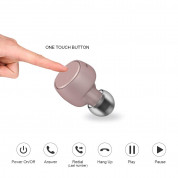 Padmate Tempo X12 TWS In-Ear Headset - безжични Bluetooth слушалки с микрофон за мобилни устройства (розово злато)  6