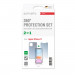 4smarts 360° Protection Set - тънък силиконов кейс и стъклено защитно покритие за дисплея на iPhone 11 (прозрачен) 2