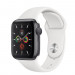 Apple Watch Series 5 GPS, 40mm Silver Aluminium Case with White Sport Band - умен часовник от Apple 2