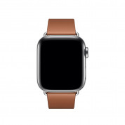 Apple Modern Buckle Band Large - оригинална кожена каишка за Apple Watch 38мм, 40мм (кафяв) 2