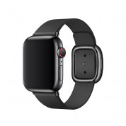 Apple Modern Buckle Band Medium - оригинална кожена каишка за Apple Watch 38мм, 40мм (черен) 1